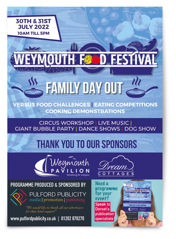 Weymouth Food Festival Pulford Publicity